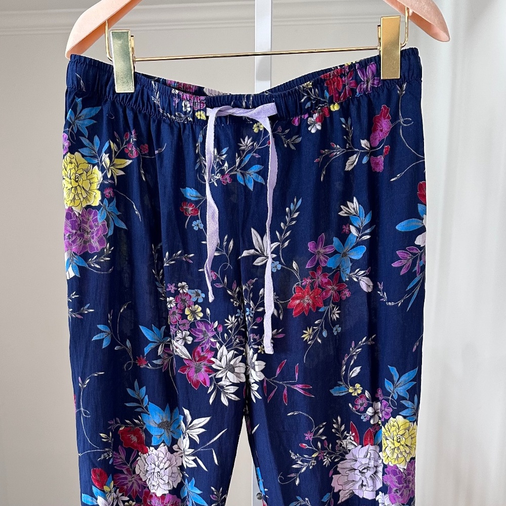 Gilligan OMalley SET of 2 floral pajama lounge pants size medium like new - Picture 5 of 13